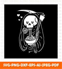 Skull love food t shirt design typography vector