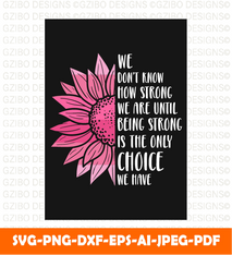 Sunflower breast cancer awareness t shirt flower svg