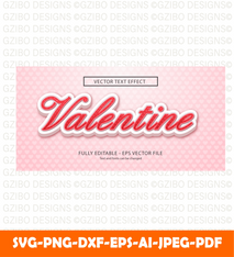 Valentines day text romantic love text  effect SVG,  Valentine Svg, Valentine text Svg, Love text Svg, Font Svg, Cut File for Cricut, Silhouette, Digital Download Handwritten Fonts, Farmhouse Fonts, Fonts for Crafting