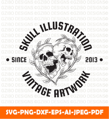 Set dark illustration skull bones head SVG,  Savage love Svg,Flower Svg,  Sunflower Svg, Rose SVG,  Floral Svg, Wildflower Svg, Cut File for Cricut, Silhouette, Digital Download