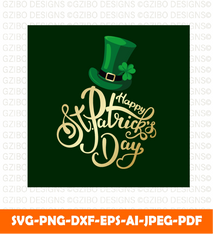 st-patrick-s-day-quotes-lettering-vector-tshirt-design  character Christmas graphic t shirt design svg - GZIBO