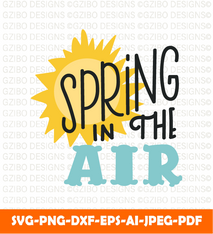 Spring in the air flower svg