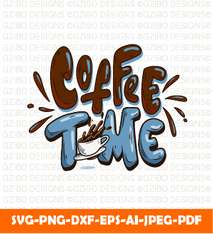 Hand drawn cartoon lettering coffee time energetic text inscription SVG, Editable text Svg, Text Svg, Font Svg, Cut File for Cricut, Silhouette, Digital Download Handwritten Fonts, Farmhouse Fonts, Fonts for Crafting