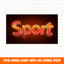sport 3d text effect with lava fire texture modern text Svg, Font Svg, Cut File for Cricut, Silhouette, Digital Download Handwritten Fonts, Farmhouse Fonts, Fonts for Crafting