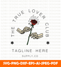 Vintage rose skull logo hand made vector illustration (4) SVG,  Savage love Svg,Flower Svg,  Sunflower Svg, Rose SVG,  Floral Svg, Wildflower Svg, Cut File for Cricut, Silhouette, Digital Download