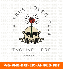 Vintage rose skull logo hand made vector illustration (6) SVG,  Savage love Svg,Flower Svg,  Sunflower Svg, Rose SVG,  Floral Svg, Wildflower Svg, Cut File for Cricut, Silhouette, Digital Download