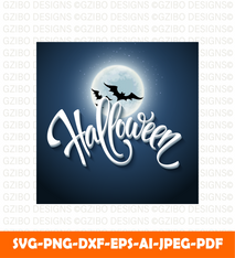 Happy halloween message design background text Svg, Modern text Svg, Font Svg, Cut File for Cricut, Silhouette, Digital Download Handwritten Fonts, Farmhouse Fonts, Fonts for Crafting