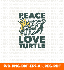 Vintage slogan typography place love turtle t shirt design