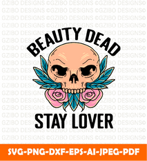Skull flower illustration premium_2 vector SVG,  Savage love Svg,Flower Svg,  Sunflower Svg, Rose SVG,  Floral Svg, Wildflower Svg, Cut File for Cricut, Silhouette, Digital Download