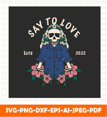 Flower design illustration with say love savge love