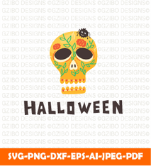 Skull halloween savage love skelton illustration SVG,  Savage love Svg,Flower Svg,  Sunflower Svg, Rose SVG,  Floral Svg, Wildflower Svg, Cut File for Cricut, Silhouette, Digital Download