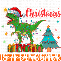 All i want christmas is dinosaur t-shirt design - GZIBO