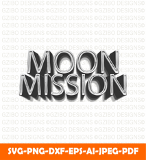Moon mission text effect editable 3d style text (21) Svg, Modern text Svg, Font Svg, Cut File for Cricut, Silhouette, Digital Download Handwritten Fonts, Farmhouse Fonts, Fonts for Crafting