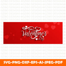 valentine-s-day-elegant-love-red-banner-template Modern Font svg , Cricut Fonts svg, Procreate Fonts svg, Branding Font svg, Handwritten Fonts svg