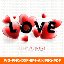 valentines-day-background-with-heart-shape-lettering-love-vector-image Modern Font svg , Cricut Fonts svg, Procreate Fonts svg, Branding Font svg, Handwritten Fonts svg