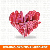 happy-valentine-s-day-lettering-heart-shape-valentine-s-day-3d-design-element heart svg, hearts svg, love svg, svg hearts, free svg hearts, valentine svg, free valentine svg, free valentines svg, valentines day svg