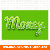 money text effect Modern Font ,Cricut Fonts, Procreate Fonts, Canva Fonts, Branding Font