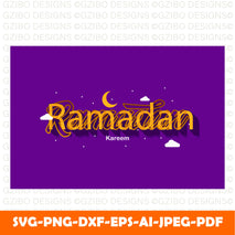 ramadan islamic text effect Modern Font ,Cricut Fonts, Procreate Fonts, Canva Fonts, Branding Font, svg
