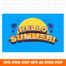 hello summer text effect style Modern Font ,Cricut Fonts, Procreate Fonts, Canva Fonts, Branding Font, Handwritten Fonts, Farmhouse Fonts, Fonts for Crafting svg