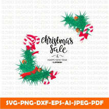Merry christmas sale background perfect decoration element cards invitations others - GZIBO
