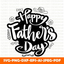 happy-father-s-day-hand-lettering-card A Sons First Hero A Daughters First Love Svg, Dad Svg, Father Svg, Father’s Day Svg, Dad Quote Svg, Dad Svg, Dad Dxf, Dad Cricut