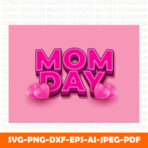 happy-mother-s-day-text-pink-color-with-3d-love-mockup-editable-text-style-effect-premium-vector Happy Mother's Day Card  Mummy / Mom/ With love card Personalized Mothers day Gift