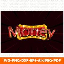 money 3d modern style editable text effect Modern Font ,Cricut Fonts, Procreate Fonts, Canva Fonts, Branding Font