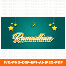 ramadhan kareem text effect Modern Font ,Cricut Fonts, Procreate Fonts, Canva Fonts, Branding Font