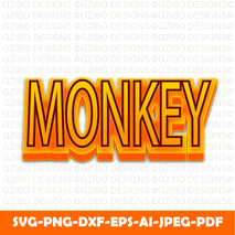 monkey text effect with glossy 3d letters Modern Font ,Cricut Fonts, Procreate Fonts, Canva Fonts, Branding Font