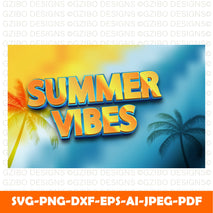 summer vibes 3d editable text style effect Modern Font ,Cricut Fonts, Procreate Fonts, Canva Fonts, Branding Font, Handwritten Fonts, Farmhouse Fonts, Fonts for Crafting