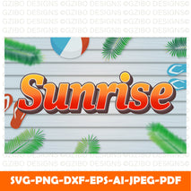 text effect sunrise gradient style with summer season theme background Modern Font ,Cricut Fonts, Procreate Fonts, Canva Fonts, Branding Font, Handwritten Fonts, Farmhouse Fonts, Fonts for Crafting svg