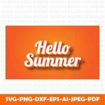 hello s ummer text white orange style with 3d effect editable text effect Modern Font ,Cricut Fonts, Procreate Fonts, Canva Fonts, Branding Font, Handwritten Fonts, Farmhouse Fonts, Fonts for Crafting svg