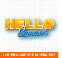 hello summer text cartoon style editable text effect Modern Font ,Cricut Fonts, Procreate Fonts, Canva Fonts, Branding Font, Handwritten Fonts, Farmhouse Fonts, Fonts for Crafting svg