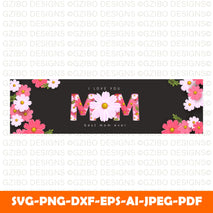 mother-s-day-banner-layout-with-flower Happy Mother's Day Card Mummy / Mom/ With love card Personalized Mothers day Gift