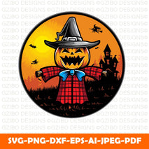 Monster scarecrow halloween Freaky Scarecrow Will Be Halloween Monster, Scarecrow with Halloween Pumpkin, Halloween Pumpkin Shirt - GZIBO
