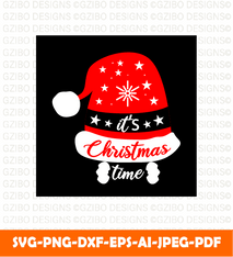 Merry Christmas hat Christmas Clip Art, Christmas Cut Files, Cricut, Silhouette Cut File. - GZIBO
