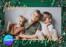 Christmas Card Template, Holiday Card Template, Photo Card Template, Family Card, Merry Christmas Card - GZIBO