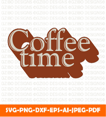 Coffee time editable text effect SVG, Editable text Svg, Text Svg, Font Svg, Cut File for Cricut, Silhouette, Digital Download Handwritten Fonts, Farmhouse Fonts, Fonts for Crafting
