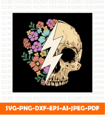 Floral skull skeleton t shirt SVG,  Savage love Svg,Flower Svg,  Sunflower Svg, Rose SVG,  Floral Svg, Wildflower Svg, Cut File for Cricut, Silhouette, Digital Download