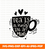 Vector illustration slogan print tea is hug mug lettering silhouette icon cup | Valentine 2023 svg - GZIBO