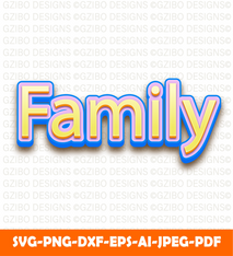 Family editable text effect template SVG,  Family text Svg, Modern text Svg, Love text Svg, Font Svg, Cut File for Cricut, Silhouette, Digital Download Handwritten Fonts, Farmhouse Fonts, Fonts for Crafting