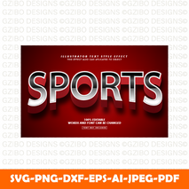 bold sport text style effect mockup text Svg, Font Svg, Cut File for Cricut, Silhouette, Digital Download Handwritten Fonts, Farmhouse Fonts, Fonts for Crafting