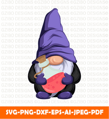 Cute Halloween Gnome With Flask with pink potion graphic t shirt design Svg Christmas sign - GZIBO