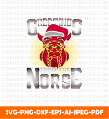 greetings from norse t shirt design christmas season christmas elements graphic t shirt design Svg - GZIBO