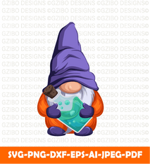 Cute Halloween Gnome With Flask with green potion his hands t shirt design vector holidays Christmas svg, skellington svg - GZIBO