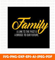 Family link past bridge our future inspirational family quotes SVG,  Family text Svg, Modern text Svg, Love text Svg, Font Svg, Cut File for Cricut, Silhouette, Digital Download Handwritten Fonts, Farmhouse Fonts, Fonts for Crafting