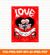 Heart with hugging skeletons lovers with inscription style cartoon tattoo savage love