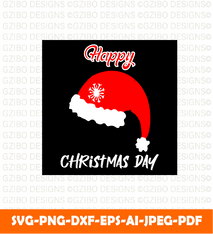 Merry Christmas SVG, Merry Christmas Saying Svg, Christmas Clip Art, Christmas Cut Files, Cricut - GZIBO