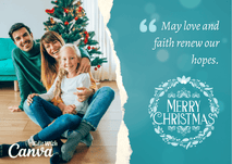 Christmas Photo Card Template Photo Holiday Card Merry Christmas Printable Download Editable Template - GZIBO
