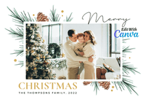 Merry Christmas Modern Christmas Card Holiday Card Template Editable Template Photo Christmas Card Template Photo Holiday - GZIBO